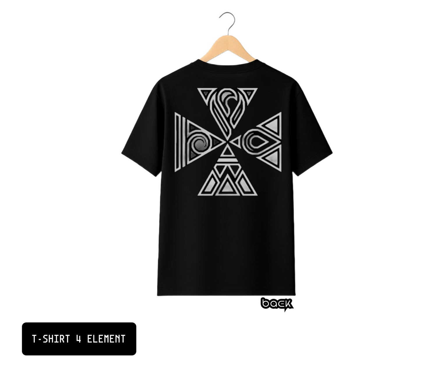 T-SHIRT / PLAYERA 4 ELEMENT BLACK