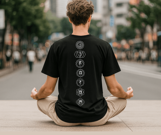 T-SHIRT / PLAYERA 7 CHAKRAS BLACK