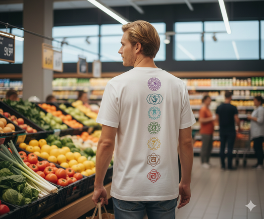 T-SHIRT / PLAYERA 7 CHAKRAS COLOR WHITE