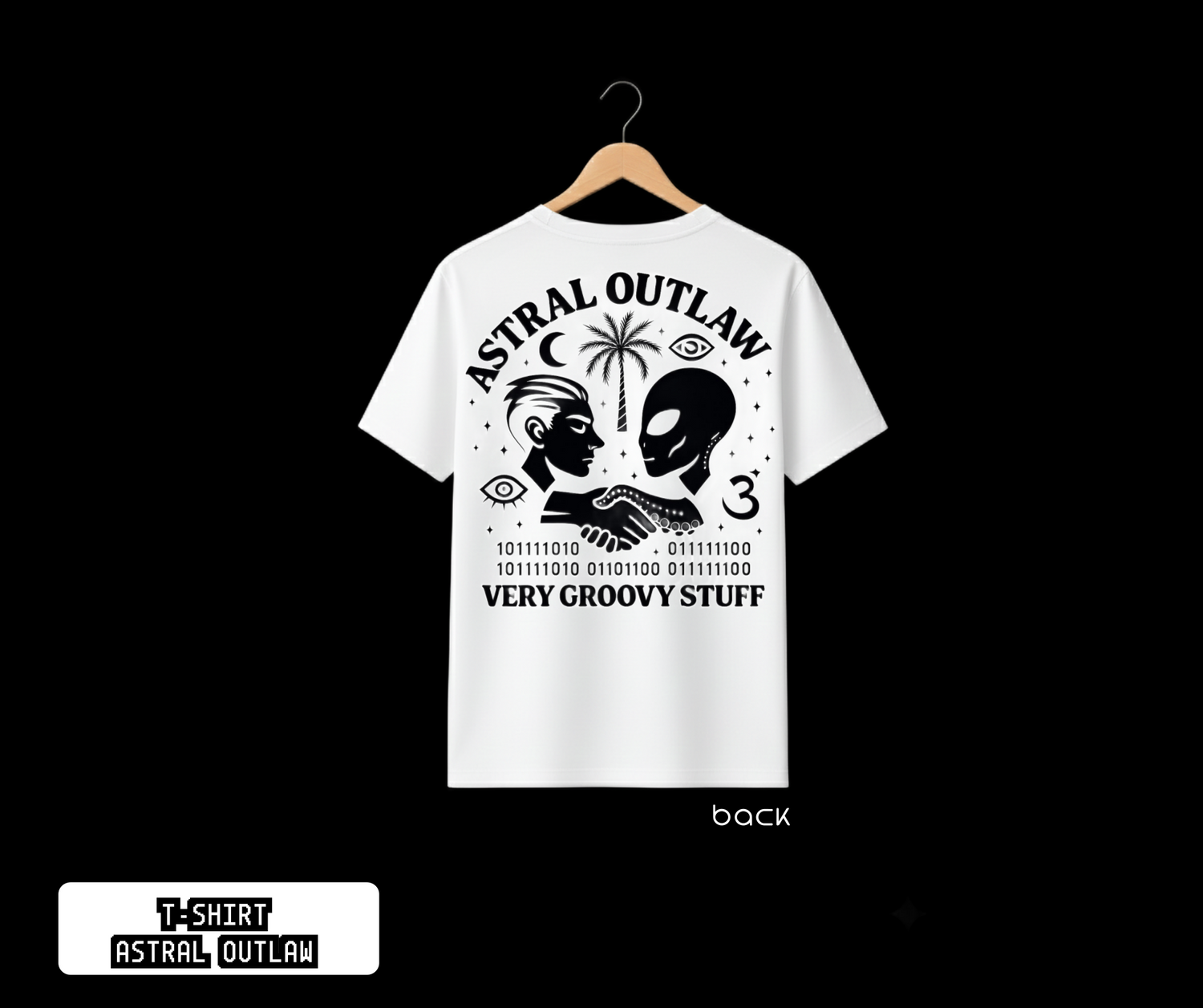 T-SHIRT / PLAYERA OVNI VR HUMAN WHITE