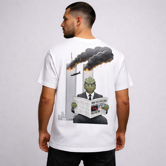 T-SHIRT / PLAYERA REPTIL-MAN WHITE