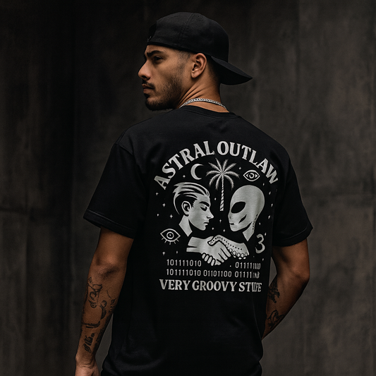 T-SHIRT / PLAYERA OVNI VR HUMAN BLACK