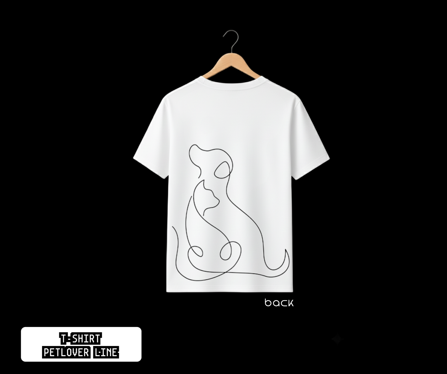 T-SHIRT / PLAYERA PETLOVER LINE WHITE