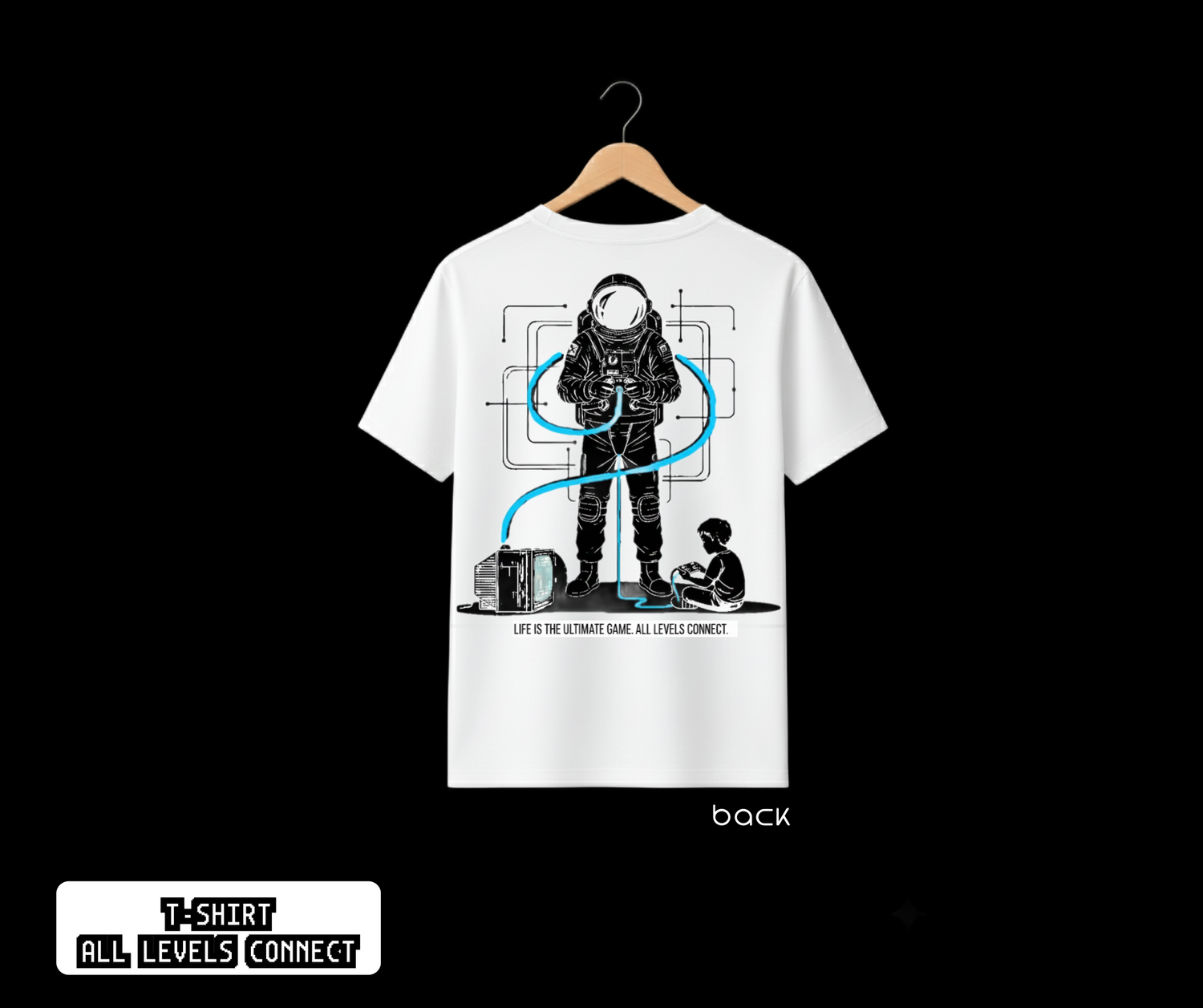 T-SHIRT / PLAYERA ALL LEVELS CONNECT WHITE