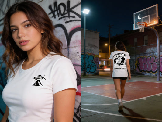 T-SHIRT / PLAYERA ASTRAL OUTLAW WHITE