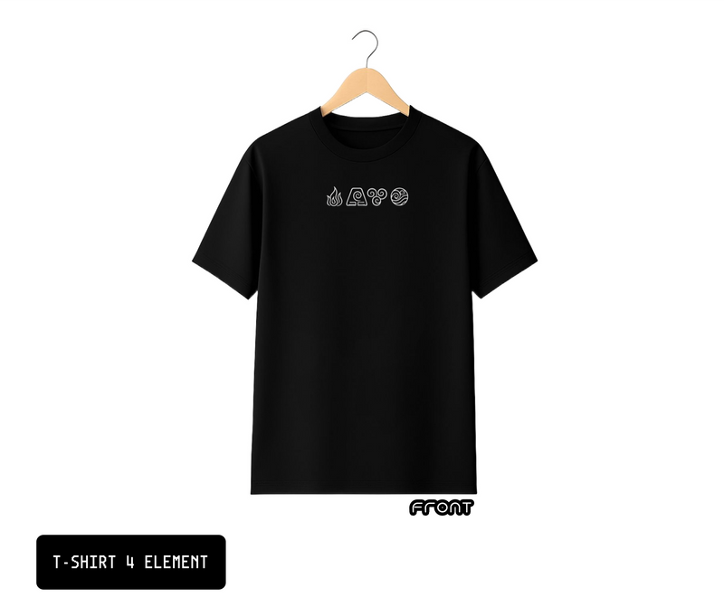 T-SHIRT / PLAYERA 4 ELEMENT BLACK