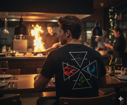 T-SHIRT / PLAYERA 4 ELEMENT COLOR BLACK