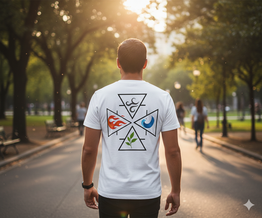 T-SHIRT / PLAYERA 4 ELEMENT COLOR WHITE
