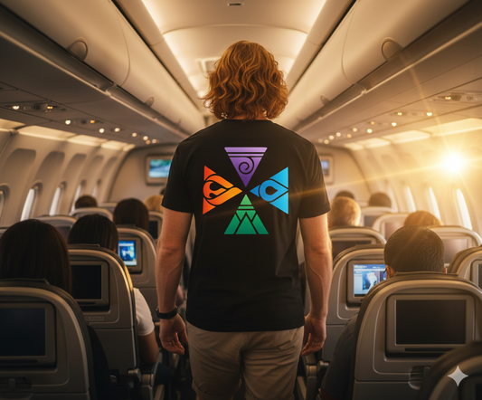 T-SHIRT / PLAYERA 4 ELEMENT FULL COLOR BLACK