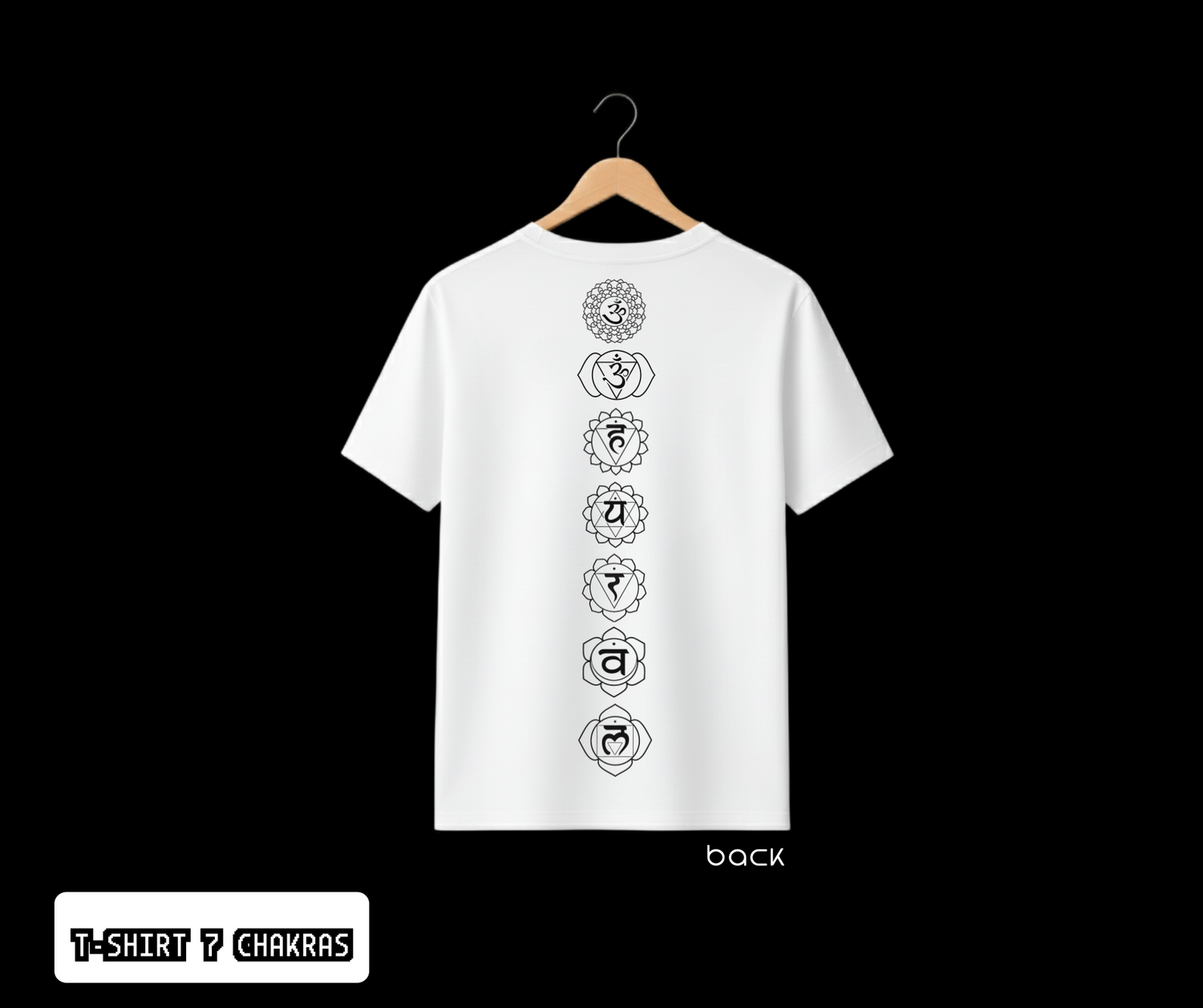 T-SHIRT / PLAYERA 7 CHAKRAS WHITE