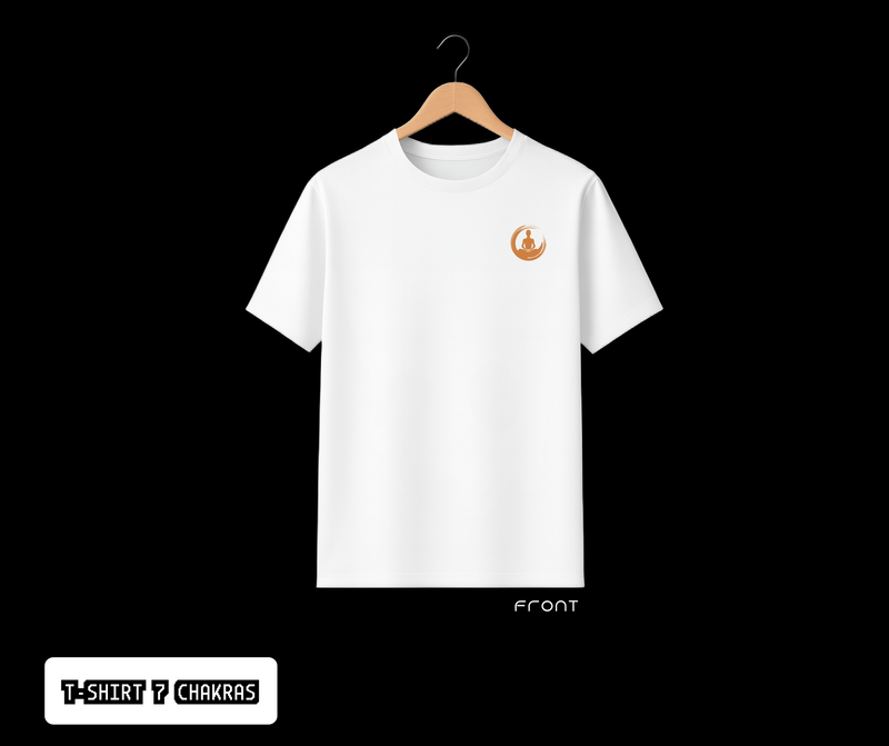 T-SHIRT / PLAYERA 7 CHAKRAS COLOR WHITE