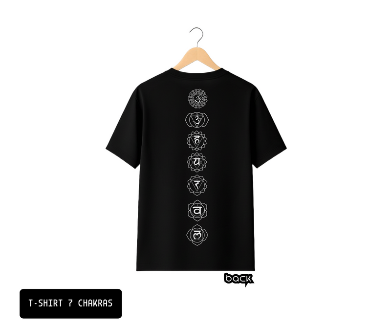 T-SHIRT / PLAYERA 7 CHAKRAS BLACK
