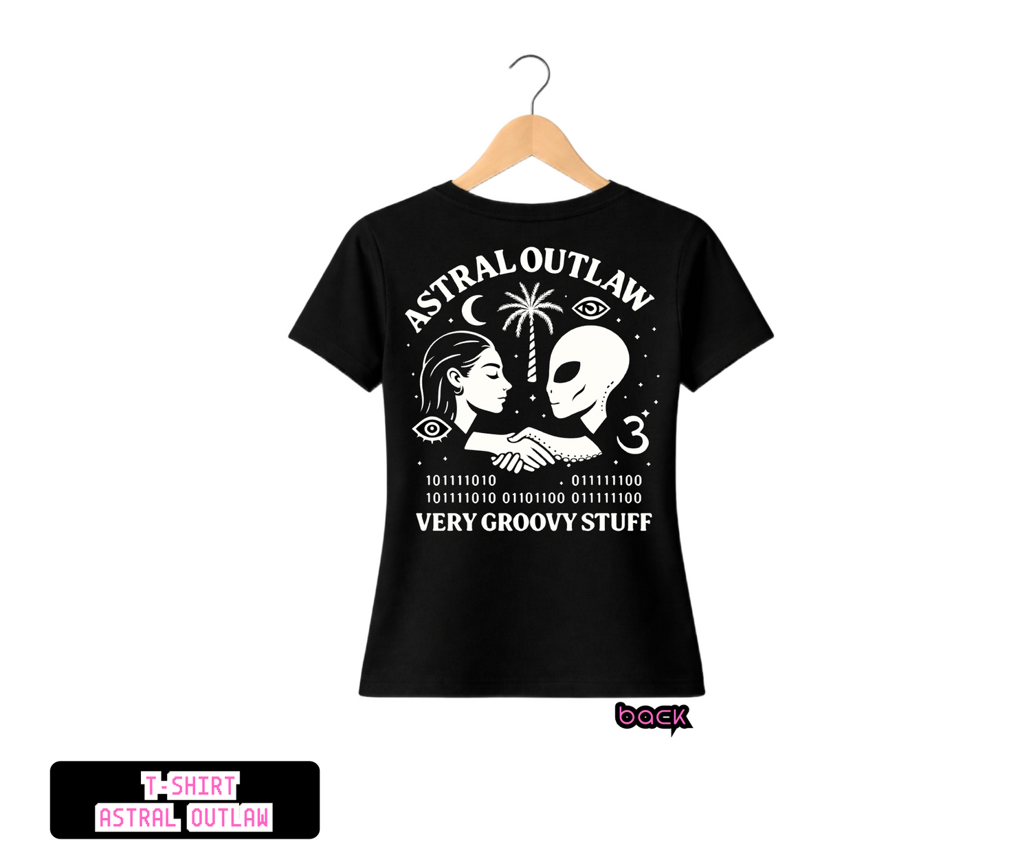 T-SHIRT / PLAYERA ASTRAL OUTLAW BLACK