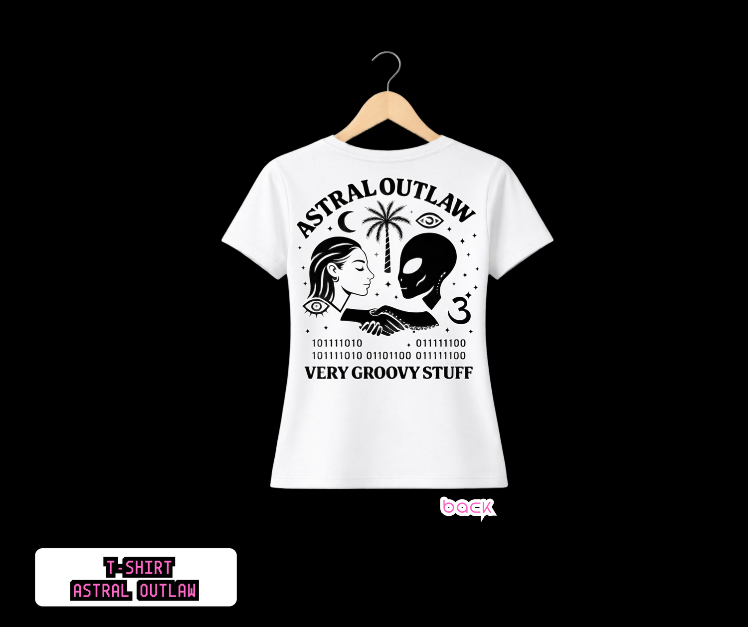 T-SHIRT / PLAYERA ASTRAL OUTLAW WHITE