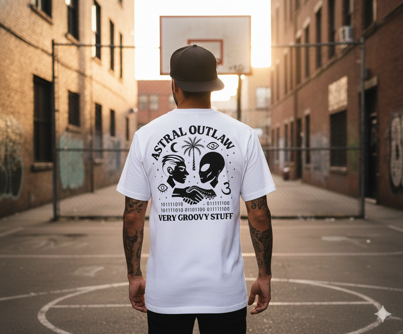 T-SHIRT / PLAYERA OVNI VR HUMAN WHITE