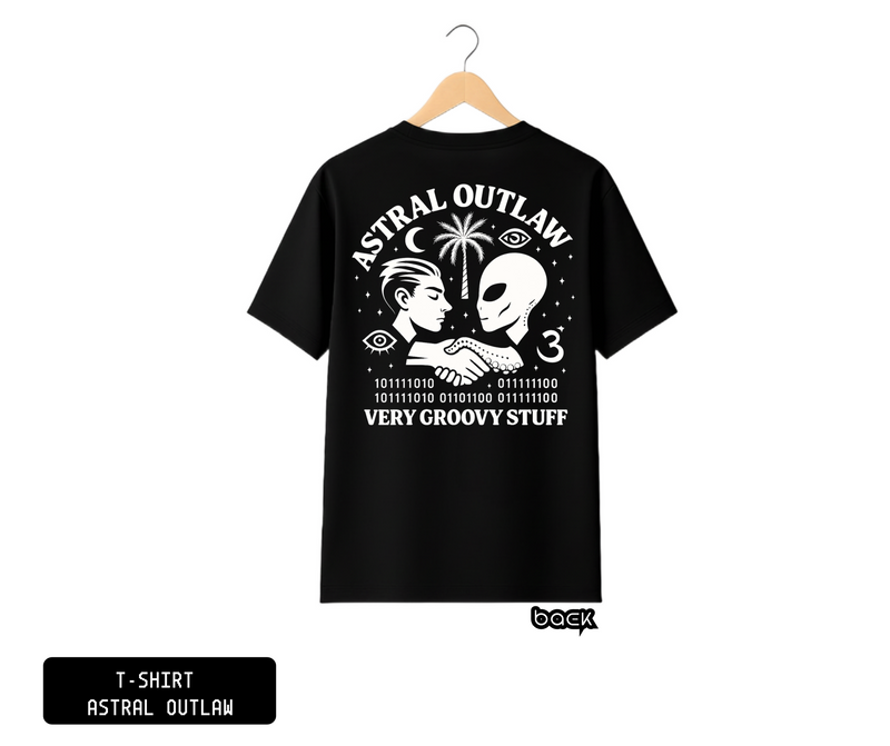 T-SHIRT / PLAYERA OVNI VR HUMAN BLACK