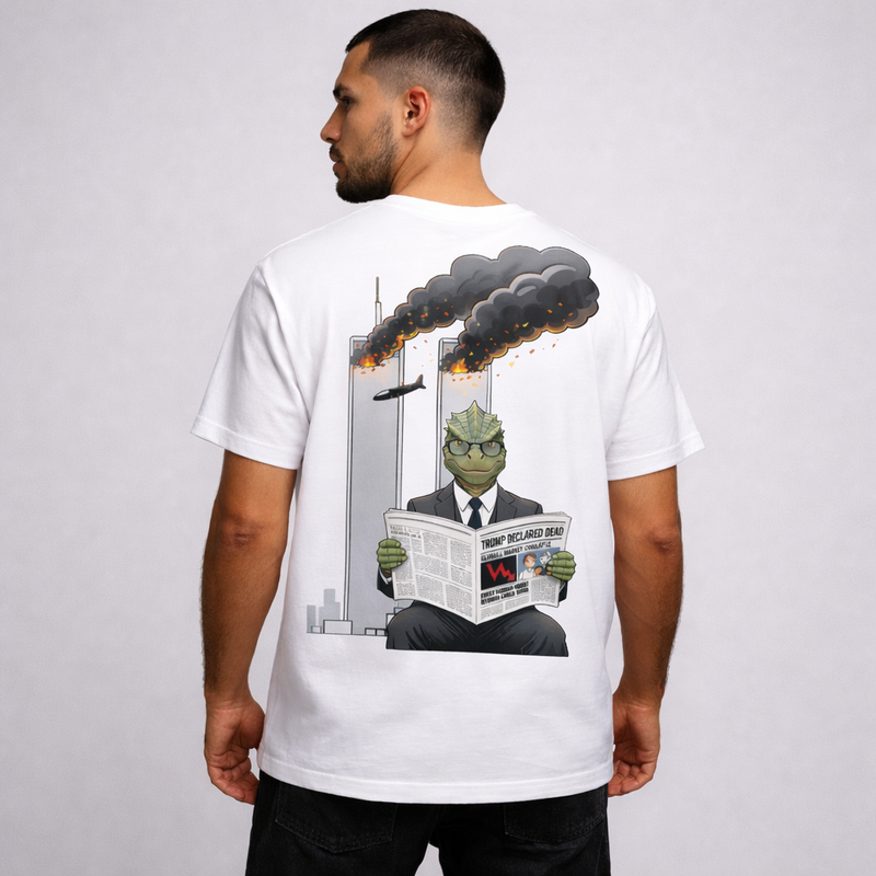 T-SHIRT / PLAYERA REPTIL-MAN WHITE