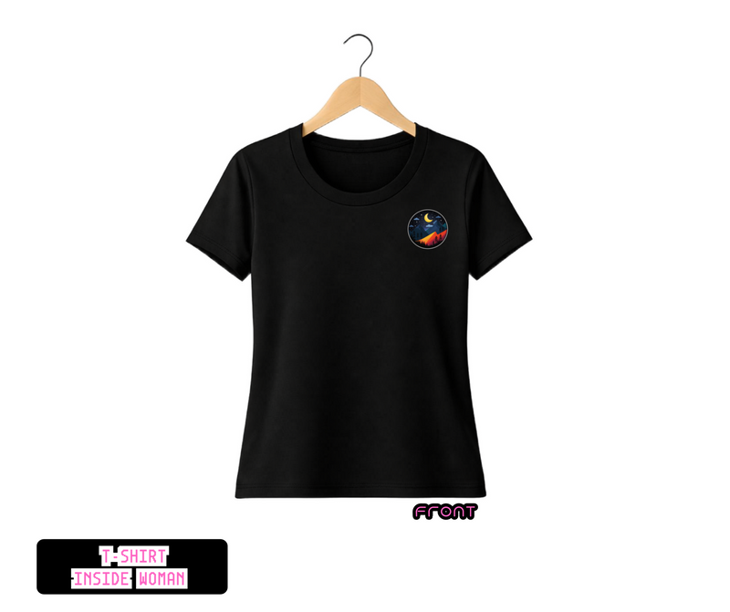 T-SHIRT / PLAYERA INSIDE WOMAN BLACK