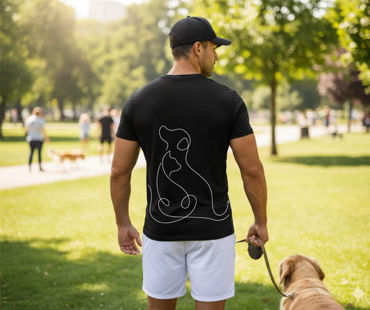 T-SHIRT / PLAYERA PETLOVER LINE BLACK