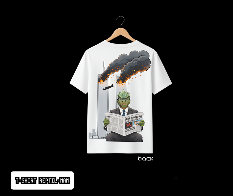 T-SHIRT / PLAYERA REPTIL-MAN WHITE