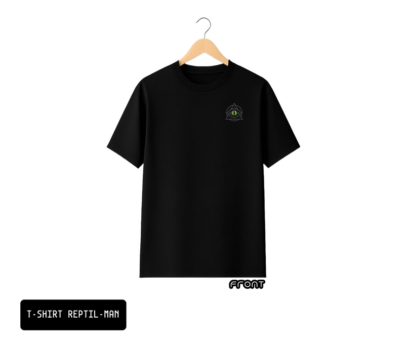 T-SHIRT / PLAYERA REPTIL-MAN BLACK