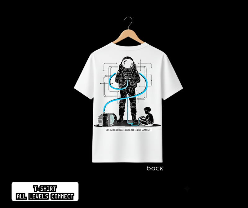 T-SHIRT / PLAYERA ALL LEVELS CONNECT WHITE