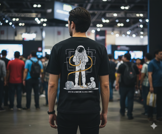 T-SHIRT / PLAYERA ALL LEVELS CONNECT BLACK