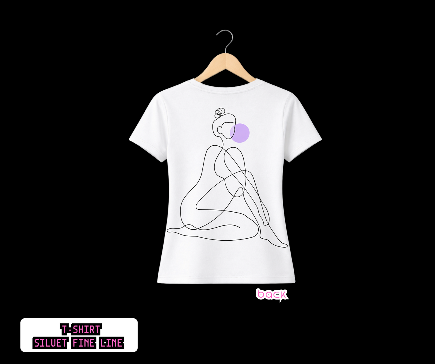 T-SHIRT / PLAYERA SILUET FINE LINE WHITE