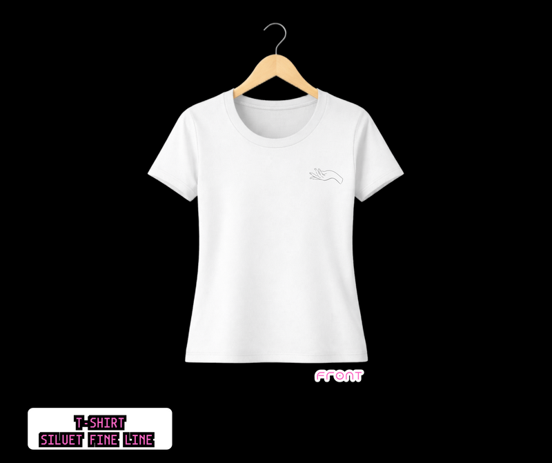 T-SHIRT / PLAYERA SILUET FINE LINE WHITE