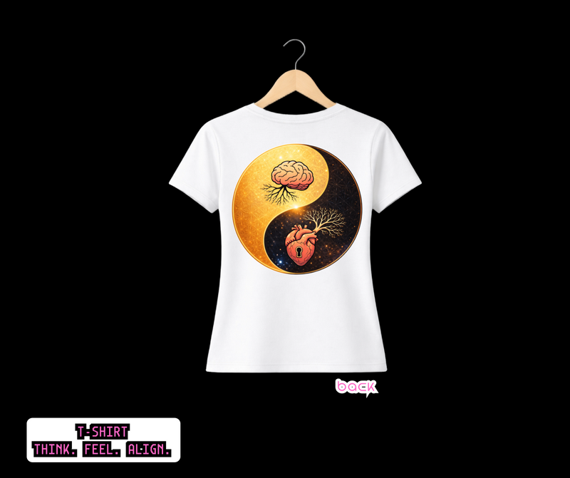 T-SHIRT / PLAYERA THINK. FEEL. ALIGN. WHITE