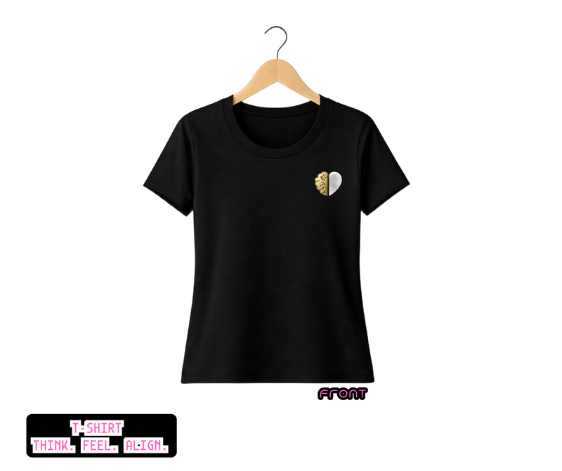 T-SHIRT / PLAYERA THINK. FEEL. ALIGN. BLACK