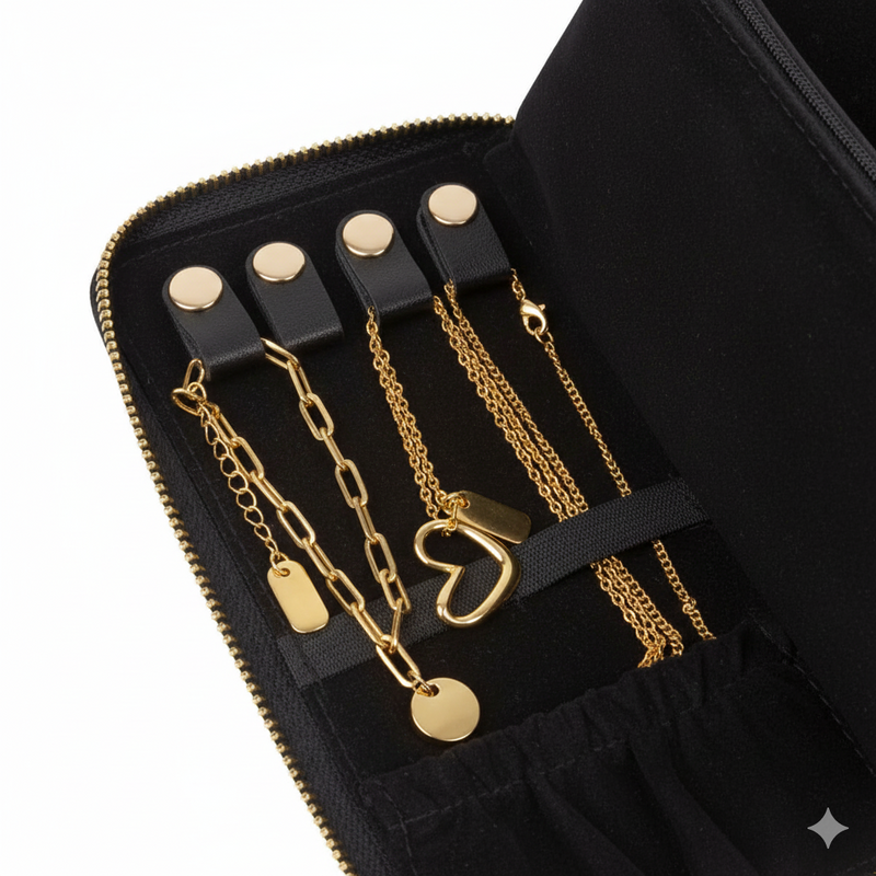 TRAVEL JEWELRY BOX / JOYERO DE VIAJE NIVA BLACK