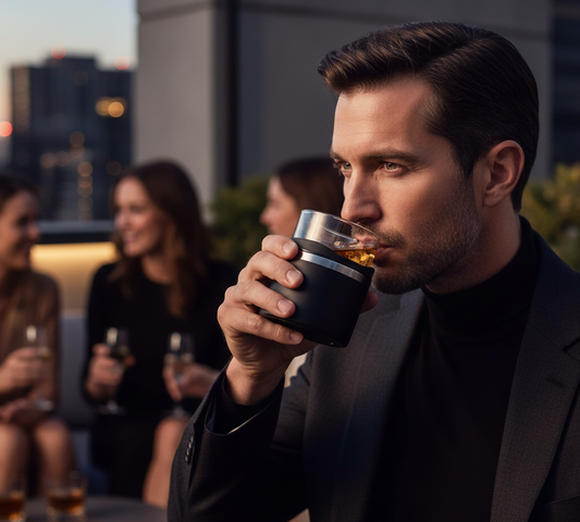 WHISKEY GLASS / VASO PARA WHISKEY BASILE BLACK