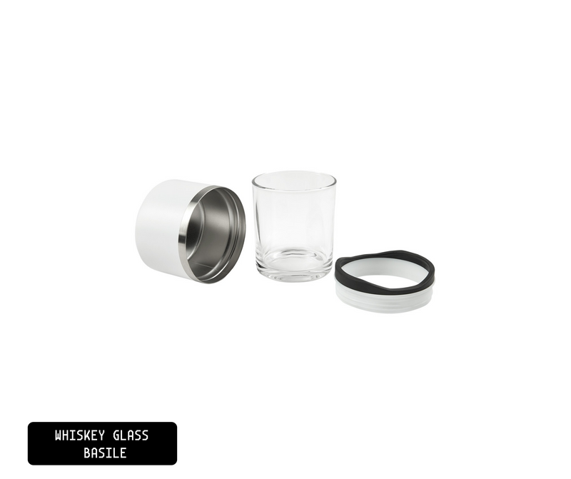 WHISKEY GLASS / VASO PARA WHISKEY BASILE WHITE