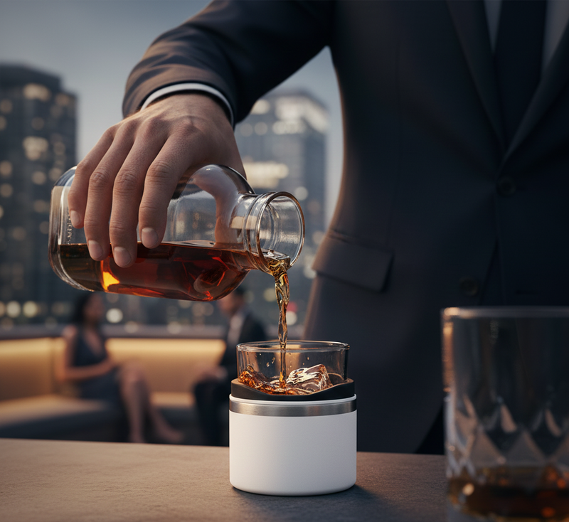 WHISKEY GLASS / VASO PARA WHISKEY BASILE WHITE