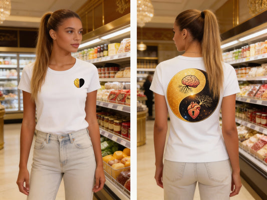 T-SHIRT / PLAYERA THINK. FEEL. ALIGN. WHITE