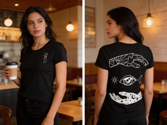 T-SHIRT / PLAYERA COSMIC TOUCH BLACK