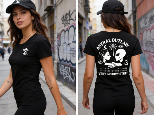 T-SHIRT / PLAYERA ASTRAL OUTLAW BLACK